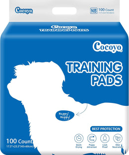 COCOYO Best Value Dog Training Pads | Dog Pee Pads | Super Absorbent Puppy Pads (17.5