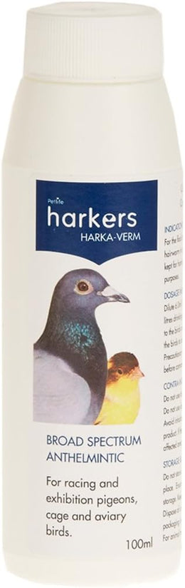 Petlife Harkers Harka-Verm Liquid Worming Treatment for Pigeon, 100 ml