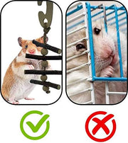 Mini Mates Pet Small Animal Accessories Wooden Hanging Chew Charm Toy Mouse Hamster Rat Gerbil Chinchilla Reptile Chew Toys