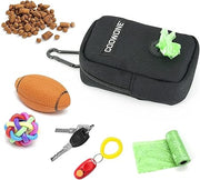 COOWONE Dog Treat Pouch Hands Free dog walking bag with Metal Carabiner, 900D Oxford Cloth Dog Poop Bag Holder for Pet Puppy Training Travel or Outdoor Camping