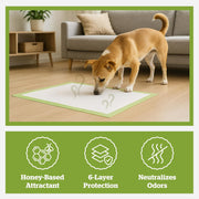 Pogi's Puppy Training Pads with Sticky Tabs – Eco-Friendly, Odour Blocking & Super Absorbent – 20-Pack (45 × 60 cm)