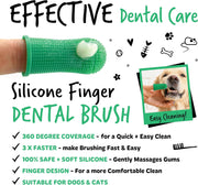 Bugalugs Dog and Cat Dental Care Kit: Toothpaste, 2 Finger Cat Toothbrushes, Dog Toothbrush for Plaque Removal and Fresh Breath