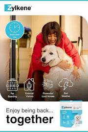 Zylkene Calming Chews for Small Dogs up to 10kg | Promotes Relaxation | Helps Pets cope with short-term challenging situations | Perfect for on the go, holidays, travelling, fireworks | 14 Chews