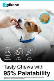 Zylkene Calming Chews for Small Dogs up to 10kg | Promotes Relaxation | Helps Pets cope with short-term challenging situations | Perfect for on the go, holidays, travelling, fireworks | 14 Chews