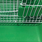 Buwei Wire Rectangular Small Cage for Small Birds and Canaries Rekord Equipped Feeders