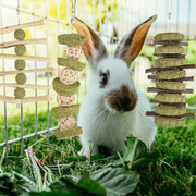 3Pcs Rabbit Chew Toys, Rabbits Cage Hanging Chew Toys Boredom Breakers Treats for Bunny Guinea Pigs Hamsters Gerbils Chinchilla and Other Small Pets for Teeth Grinding