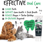 Bugalugs Dog and Cat Dental Care Kit: Toothpaste, 2 Finger Cat Toothbrushes, Dog Toothbrush for Plaque Removal and Fresh Breath