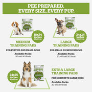 Pogi's Puppy Training Pads with Sticky Tabs – Eco-Friendly, Odour Blocking & Super Absorbent – 20-Pack (45 × 60 cm)