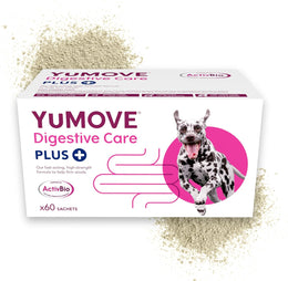 YuMOVE Digestive Care PLUS, Dogs & Cats Pre and Probiotics Supplement for Gut Health, Digestive Support Veterinary Strength with Fast-acting Ingredients, All Ages and Breeds, 6 Sachets