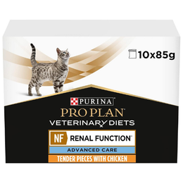 PRO PLAN VETERINARY DIETS Advanced Care NF Renal Wet Cat Food 10x85g (Pack of 4)