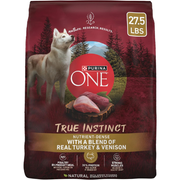 Purina ONE True Instinct With A Blend Of Real Turkey and Venison Dry Dog Food - 27.5 lb. Bag