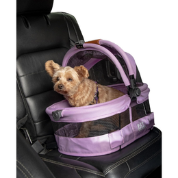 Pet Gear View 360 Ultra Lite Pet Safety Carrier & Car Seat for Small Dogs & Cats Push Button Entry