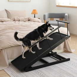 Dog Ramp for Bed and Sofa, 5 Step Adjustable Pet Ramps for Small to Large Dogs