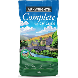 Arkwrights Sensitive Complete Dry Dog Food 15kg - Extra Chicken and Wheat Free Recipe - Sensitive Nutrition for Working Adult Dogs - Dry Dog Biscuits