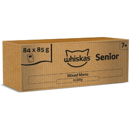 WHISKAS Adult Wet Cat Food in Jelly 84x85g Mixed Menu