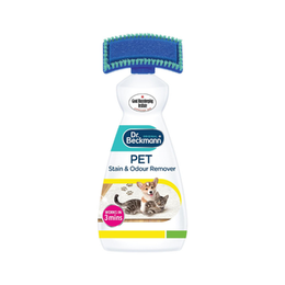 Dr. Beckmann Pet Stain & Odour Remover, Eliminates stains and odours caused by pets, incl. applicator brush, 650 ml
