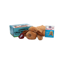 Original Snuggle Puppy Heartbeat Stuffed Dog Toy. Puppy Toy for Anxiety Relief, Calming Aid, and Comfort Toy for Behavioral Training in Biscuit