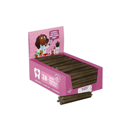 Denzel's Dog Dental Sticks - Dental Chews for Small Dogs & Puppy - Salmon & Spearmint (Pack of 28)