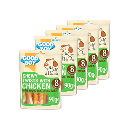 Good Boy Chewy Twisters With Real Chicken 90 g (Pack of 5)