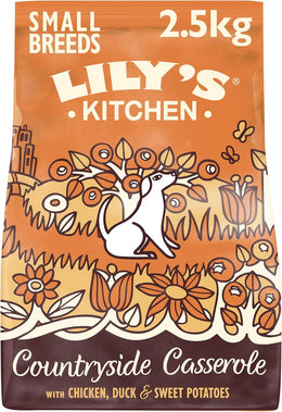Lily's Kitchen Made with Natural Ingredients Adult Small Breed Dry Dog Food Chicken & Duck Grain-Free Recipe 2.5kg