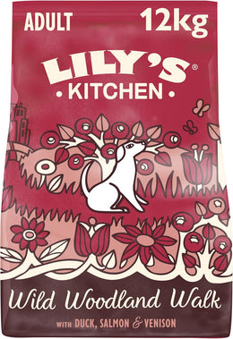Lily's Kitchen Made with Natural Ingredients Adult Dry Dog Food Duck Salmon & Venison Grain-Free Recipe 12kg